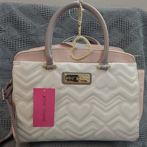 NWT Betsey Johnson TRIPLE ENTRY SATCHEL - Picture 7 of 8